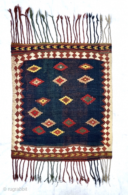 Beautiful  Qashqai kilim Nanoo ( Baby Cradle ) circa 1880 all good natural dyes and very good condition>size105x90cm              