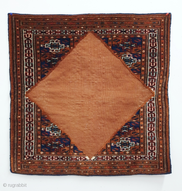 Antique fine Yomud bokche. All natural dyes. Measures 74x75 cm. Bokches are rare and highly collectible. This one is a very nice example in great condition. Reasonably priced.     