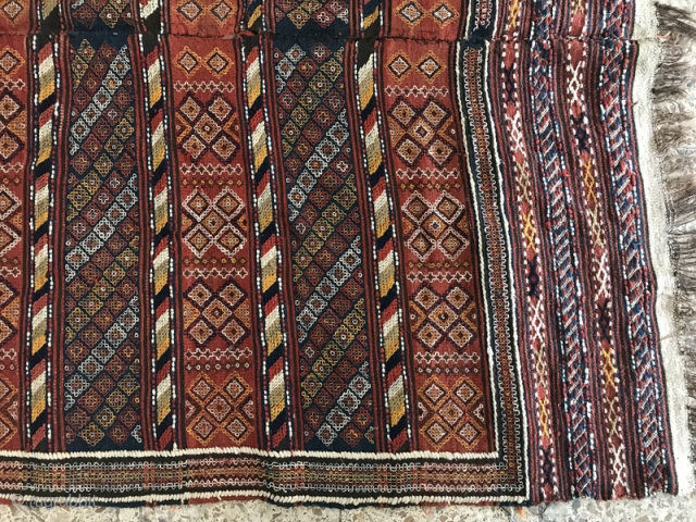 North of Persia Ghilich kilim ,305x142 cm,only a small tiny hole in the border                   