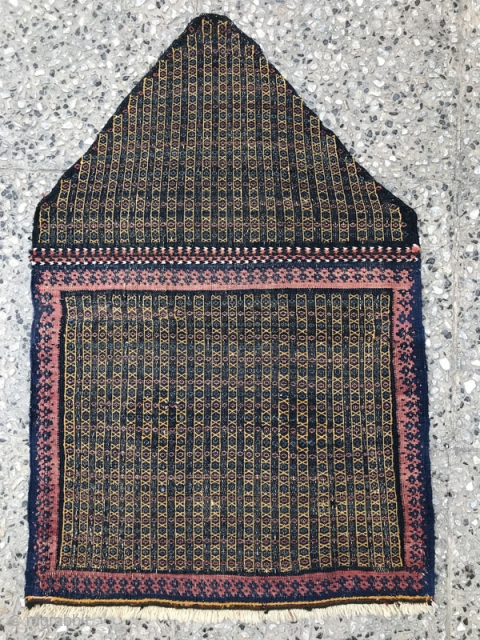 Afshar tribes mafrash head panel based on wool,Size:89x60 cm                        