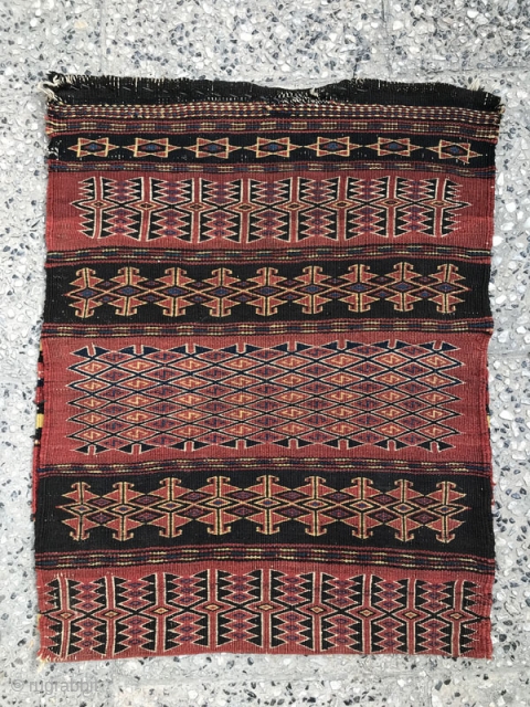 Jual from Kalat e Naderi,in Khorasan province,based on wool foundation,in mint condition,Size:80x62 cm                    