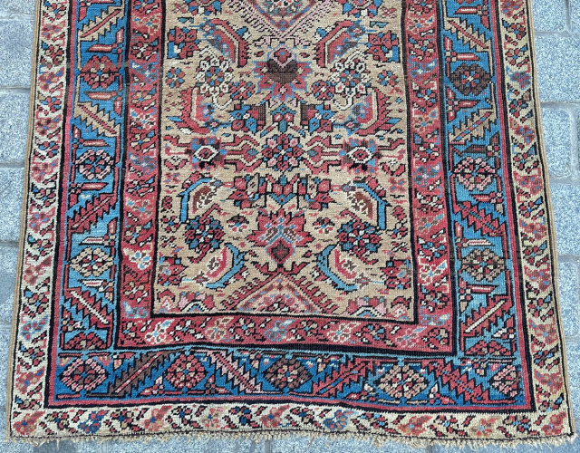 Persian Bakshaish Camel Field Runner circa 1870 size 103x430 cm                       