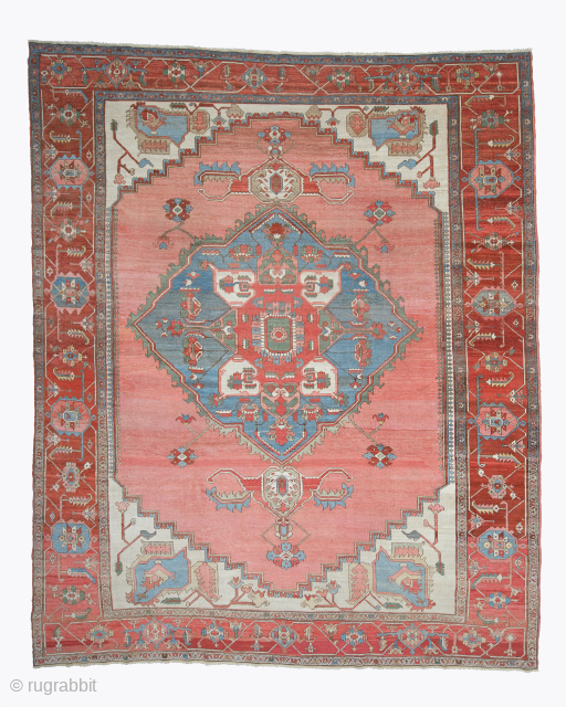 Persian Serapi Carpet circa 1880 size 295x390 cm

https://galleryaydin.com/product/antique-serapi-carpet-5/                         