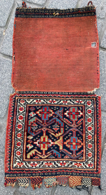 Persian Qashqai Bag circa 1870 size 43x45 cm                         