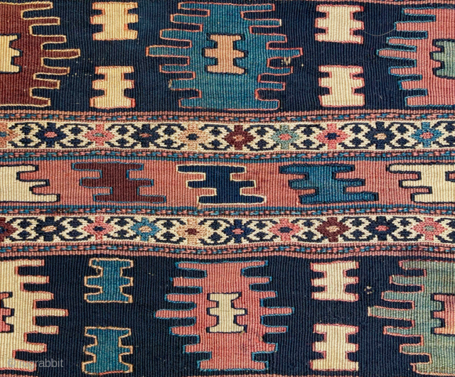 Mid 19th Century Shahsavan Double Kilim Bag size 54x117 cm                       