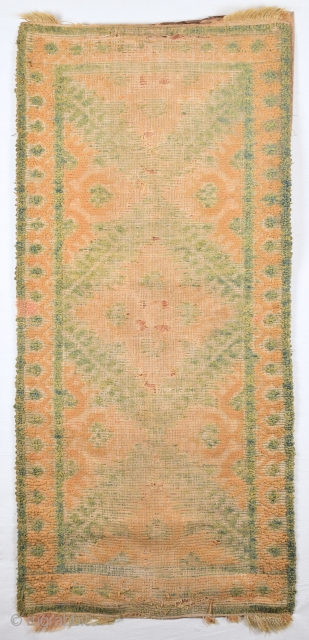 17th Century Spanish or? Small Rug size 60x130 cm                        