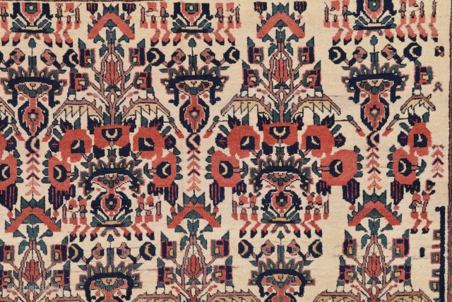 19th Century Persian Afshar Rug size 143x183 cm                         