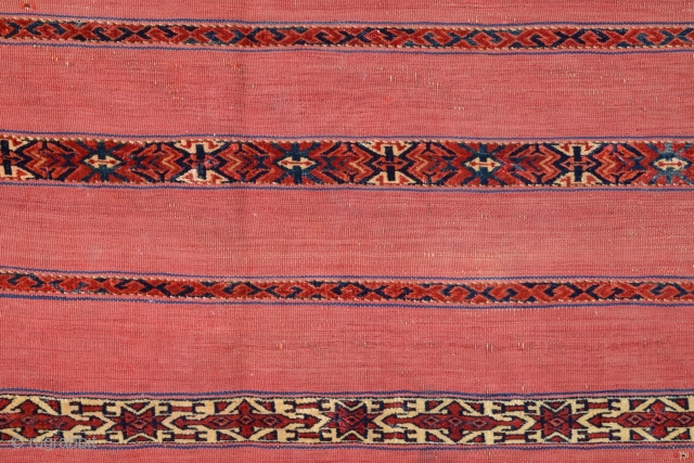 Early 19th Century Tekke Ak Cuval size 77x129 cm very fine quality and has off-set knotting                 