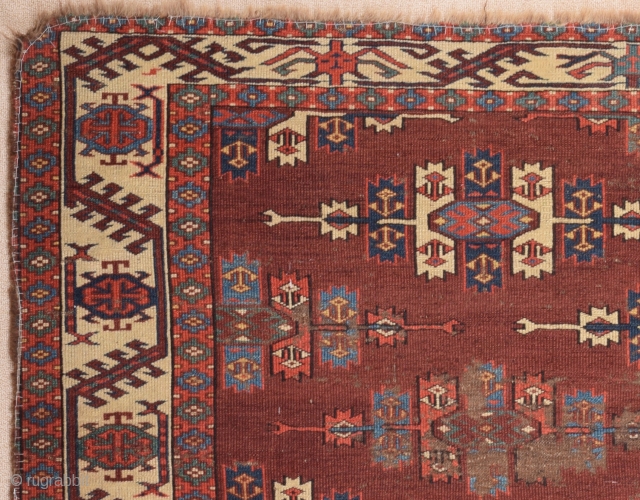 18th Century Turkmen Yomud Main Carpet size 165x240 cm                        