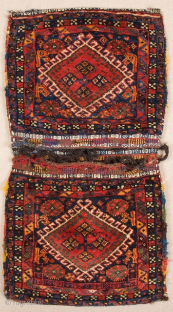 Late 19th Century Persian Khamseh Bag size 58x105 cm                        