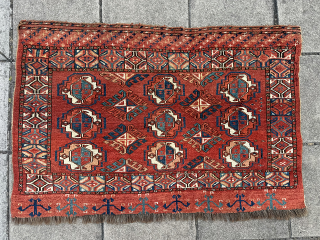 ca.1880 Turkmen Ersari Chuval , Size:85x125 cm                          