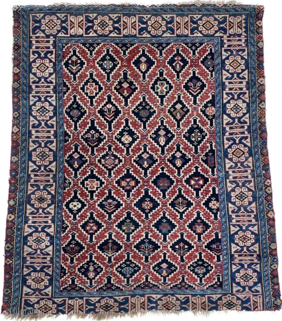 Mid-19th Century Shirvan Kuba Rug Size: 105x125 cm                         