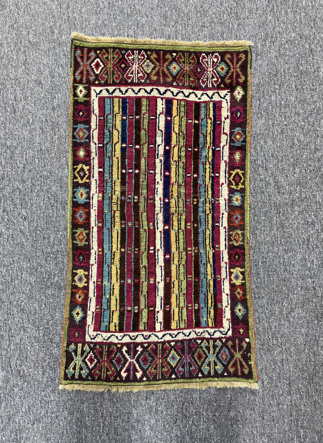 Antique mudjur yastik circa 1880, old repaired professionally. Size : 100 x 54 cm. 
Please contact directly via email: halilaalan@gmail.com  // +90 534 330 38 48      