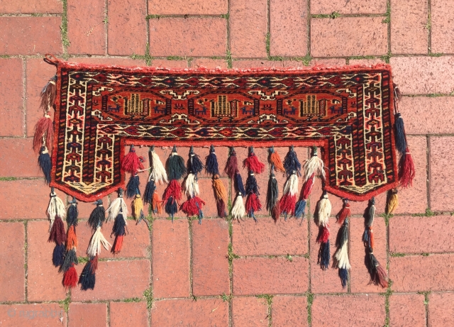 Circa 1930 Turkoman Kapilik Rug 88 x 36 cm                        