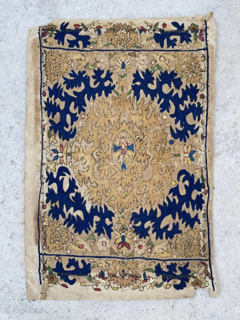 Circa 1800 or earlier Algerian embroidery panel. Please contact directly via e-mail or WhatsApp. Halilaalan@gmail.com / +90 534 330 38 48