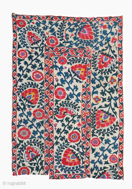 Late of 18th Century Central Asia, South West Uzbekistan, Shakhrisyabz Suzani Fragment
Size : 120 x 173 cm
please send me directly mail.
halilaydinrugs@gmail.com            