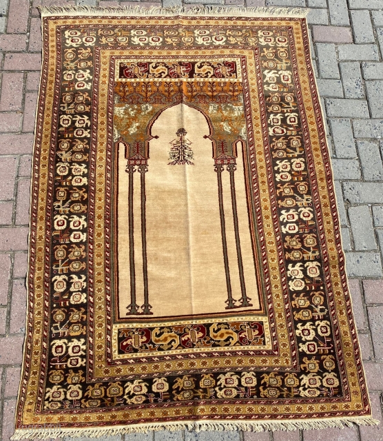 Kayseri Prayer Rug Circa 1900 Size:123x173 cm                          