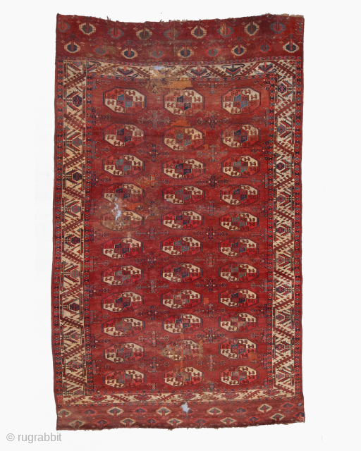 Early Yomud Main Carpet Circa 1800’s Size: 165x365 cm
Please contact directly. Halilaydinrugs@gmail.com                     
