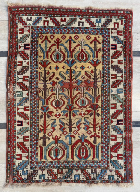 Middle of the 19th century Kuba shirvan. size 105 x 150 cm. Please send me directly mail.
halilaydinrugs@gmail.com                