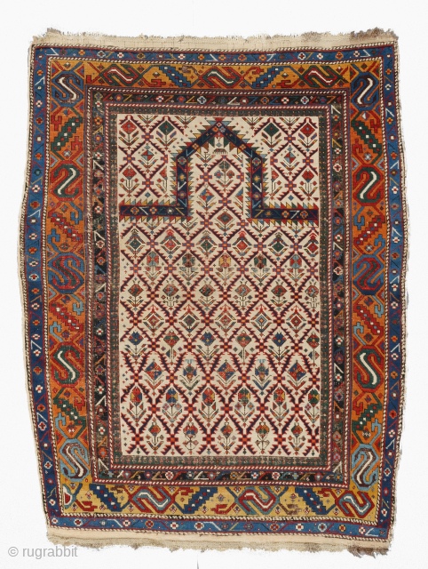 Late of the 19th Century Caucasian Prayer Shirvan Rug

Size : 130 x 167 cm

Please send me direct mail.

halilaydinrugs@gmail.com               