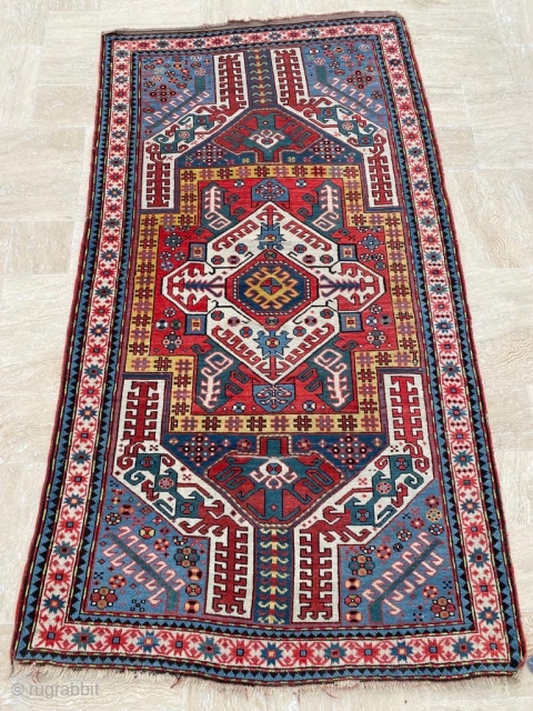 Kasim Ushak Rug Circa 1880 Size: 125x222 cm                         