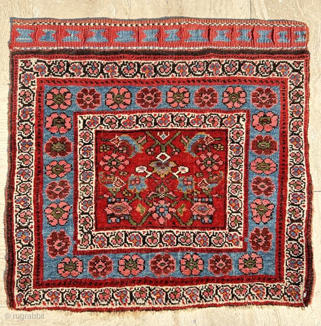 Bidjar Bagface Circa 1890 Size: 52x56 cm Please contact directly. Halilaydinrugs@gmail.com                      