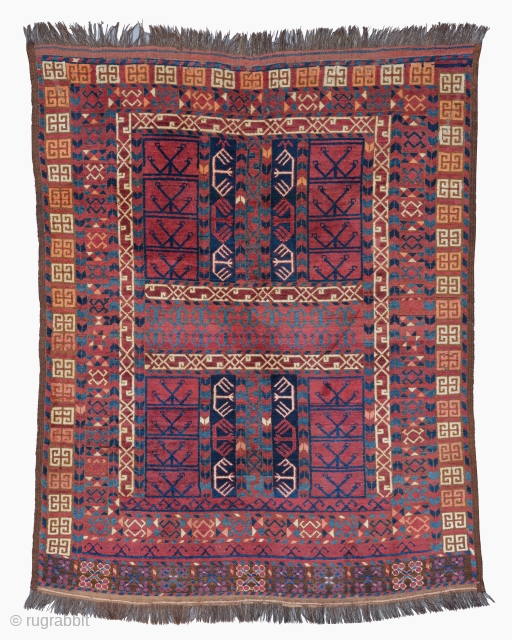Mid-19th Century Ersari Engsi Rug Size : 152x186 cm
Please contact directly. Halilaydinrugs@gmail.com                     