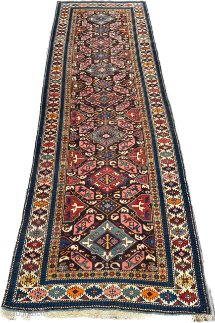 Shirvan Rug Circa 1890 Size: 110x360 cm                          