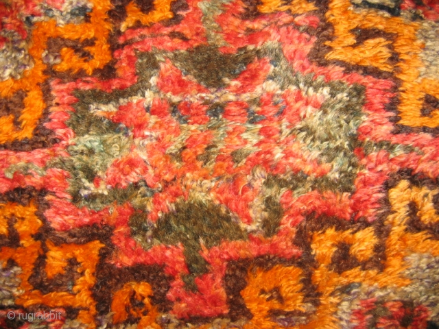 Herki carpet 210 x 130. Some synthetic colors. 20th century.                       