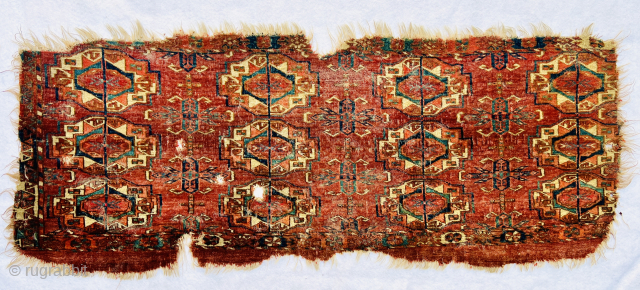 19th century 12 Gul Turkmen Tekke Torba,fragment
Please Contact this email for more information. 
hamidparsacarpet@yahoo.com                   