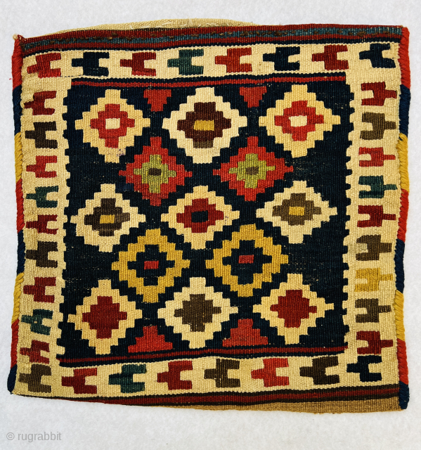 Shahsevan kilim bag 1880 circa size 37x37cm
Please Contact this email for more information. 
hamidparsacarpet@yahoo.com                   