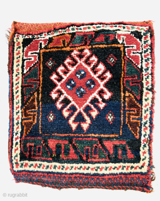 Qashqai chanteh circa 1890 size 33x30cm
Please Contact this email for more information. hamidparsacarpet@yahoo.com                    