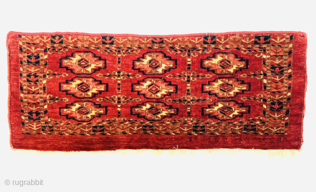 rare antique Turkmen Tekke mafrash/kap from the mid 19th century size 74x29Cm. good condition. Please Contact this email for more information.
hamidparsacarpet@yahoo.com            