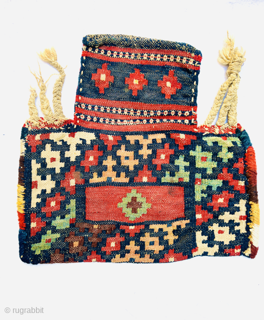 Luri Bakhtiyari saltbag,circa 1880 all good natural colors and perfect condition size•••40x43 Please Contact this email for more information.
hamidparsacarpet@yahoo.com              