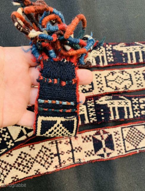 excellent quality and perfect condition Shahsevan pack bend circa 1880 all good natural dyes •••size 5,60x7cm
Ask about this