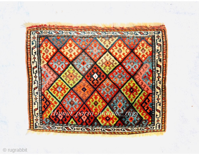 Beautiful Kurdish Jaf bagFace circa 1880 all natural colors and very good condition size 72x56cm Please Contact this email for more information.
hamidparsacarpet@yahoo.com           