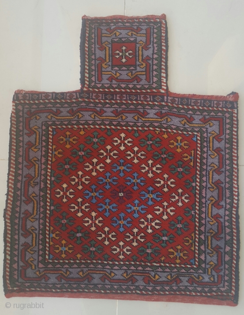 North-west Persian salt or tobacco large bag, 20th century no defects, size 71×57cm.                    