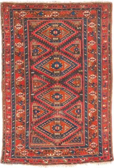 caucasian karabagh carpet circa 1920-1940 size 169x117cm                          