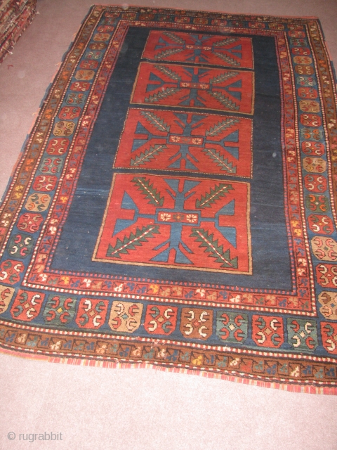 wonderful 19th centry caucasian carpet.                            