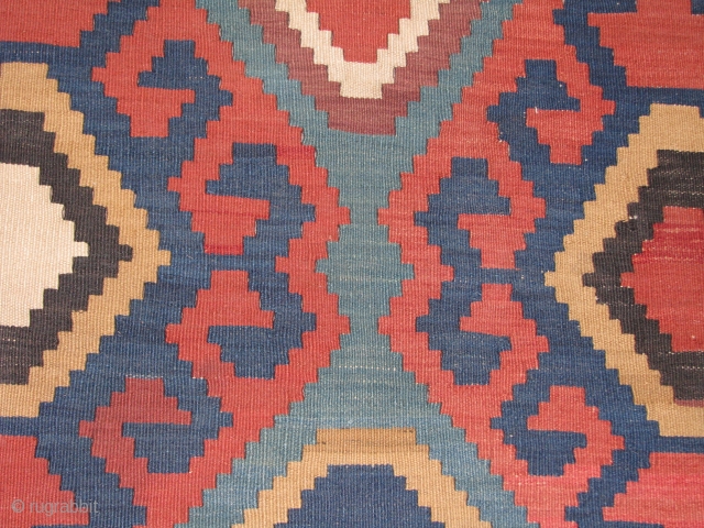 Wonderful South Caucasian kilim.in great condition with wonderful colours and figures.please feel free to contact me.thank you                