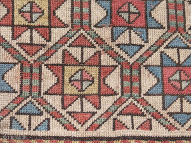 fragment.this lovely piece is from caucassus.19th centry or earlier?super colours,design,wool.please feel free to contackt me about this lovely fragment piece.thank you            