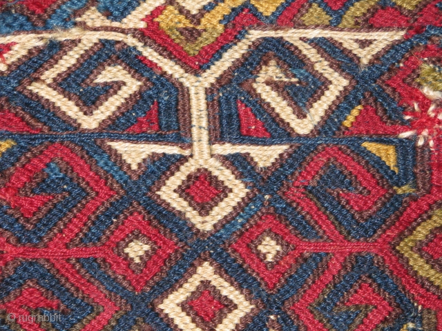 Wonderful Anatolian Ala Chual for colour lovers!!!!It has lovely,happy colours and all good dyes.It has a good age and great weaving.central parts are soumac technique and the rest parts are kilim.a real  ...