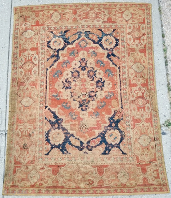 Transylvanian type 17th century west Anatolian rug.                          