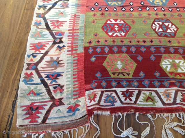 Turkish / Konya Kilim. Excellent and Orjinal condition. Size 5'5x11 (168x336)                      