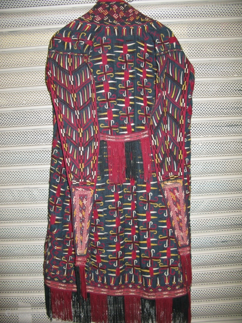 Blue Silk Turkoman Silk Chirpy. Very nice embroidery                         