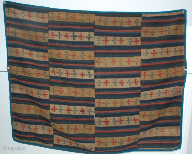 Bhutan Saddle Blanket, yak wool 19c-early 20c 30" x 36"                       