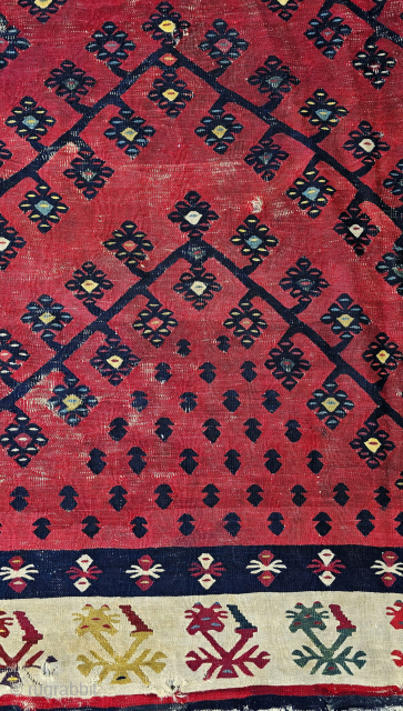 Size ; 330x370 cm
The Heritage of the Balkans: The Sarkoy Kilim
While they take their name from the Şarköy district of Tekirdağ, these unique kilims represent a much broader cultural geography known ...