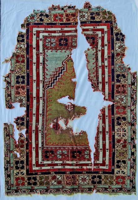 Central anatolia, Cappadocia (Mucur).
Size : 130 x 190 cm,
Professionally mounted on textile..                     