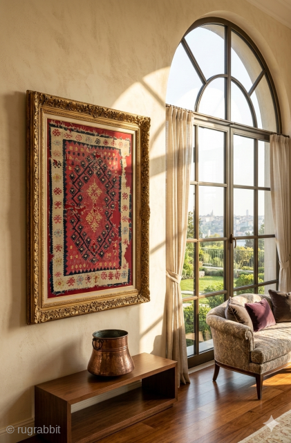 Size : 112 x 155 cm
A Chronicle of Generations, Seeking its Next Guardian. 
​Before it was framed in gold, before it graced this sun-drenched sanctuary, it lived a life of its own.
​This  ...