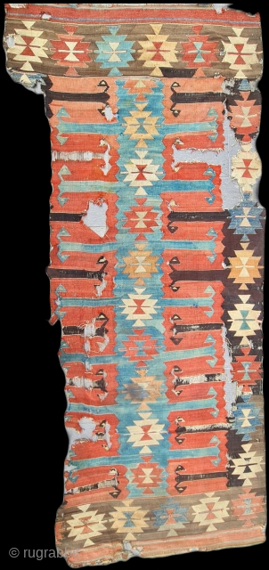 Size : 140x340 cm 
Central anatolia, Konya kilim                         